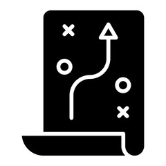 Selling Strategy-document Vector Icon Style