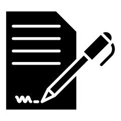 Signature Vector Icon Style