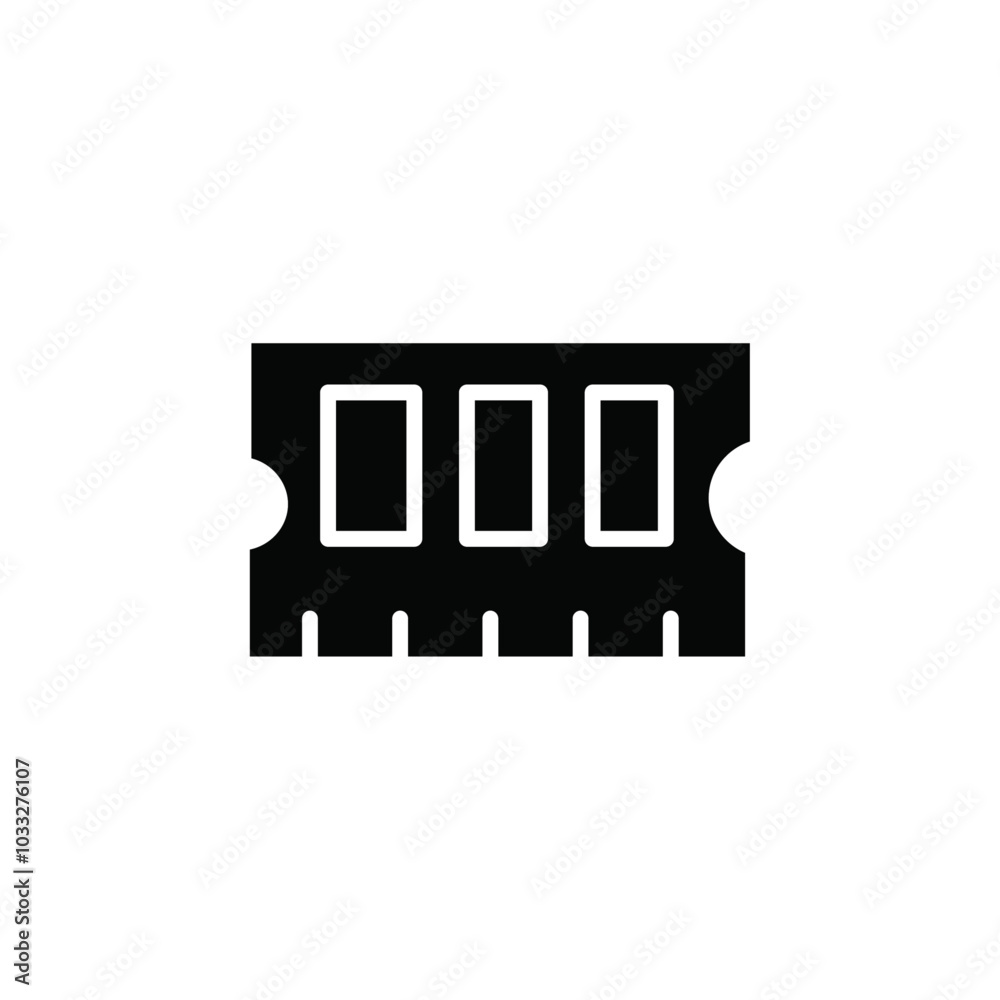 Poster memory, ram icon web design in vector