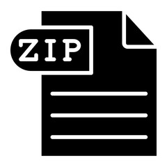 Zip Vector Icon Style