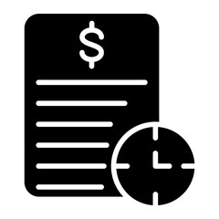 Long Term Debt Vector Icon Style