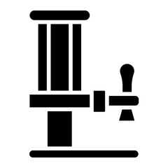 Beer Tap Vector Icon Style