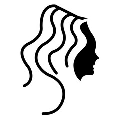 Hair Vector Icon Style