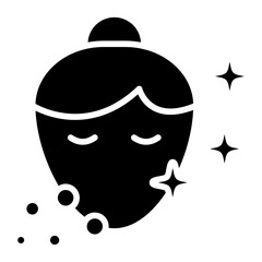 Clean Face Vector Icon Style