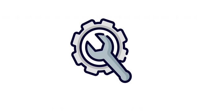 Service and Repair Icon Animation