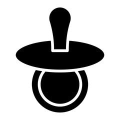 Pacifier Vector Icon Style