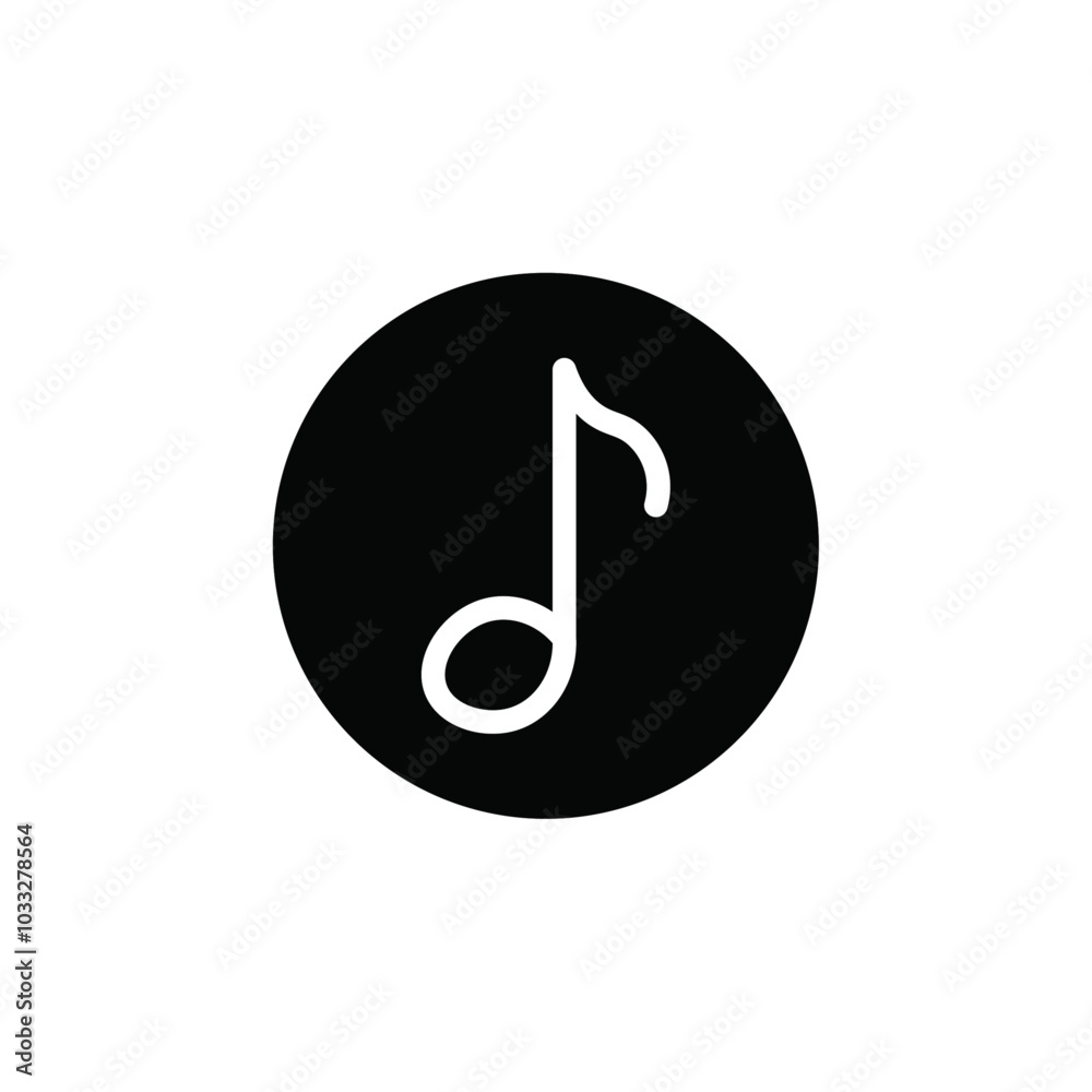 Poster music icon web design in vector