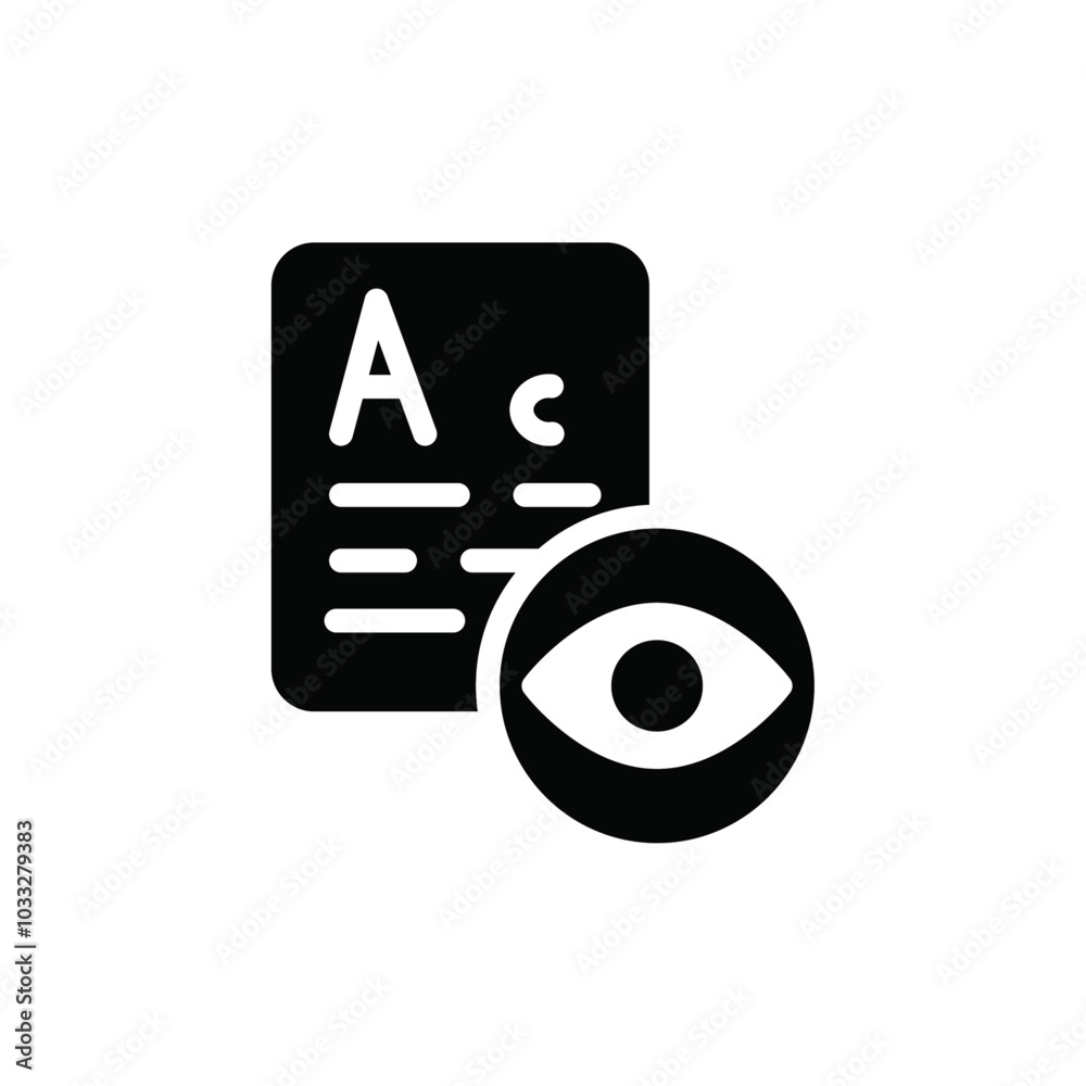 Poster oculist icon web design in vector