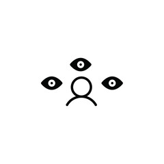 Paranoia icon web design in vector