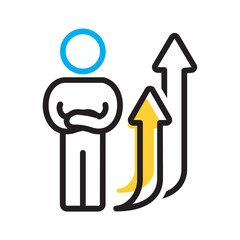 Vector multicolor icon for Progress