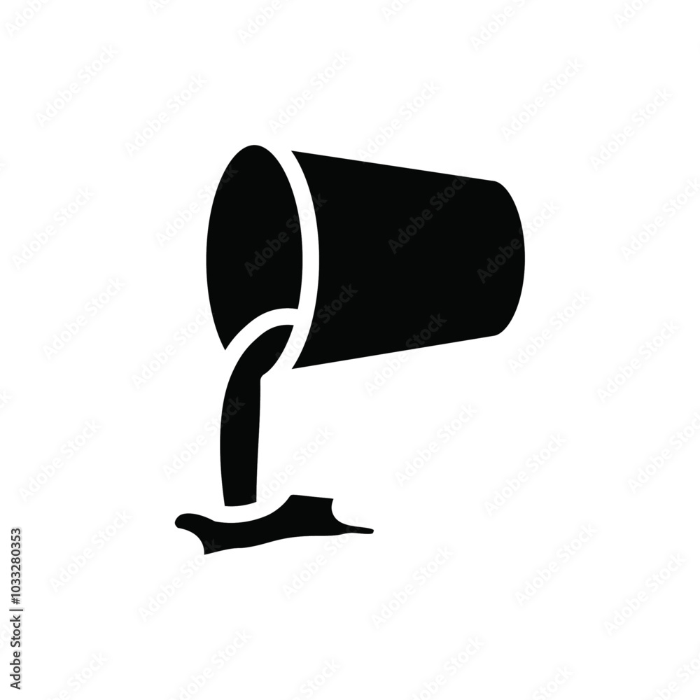 Poster Pouring icon web design in vector
