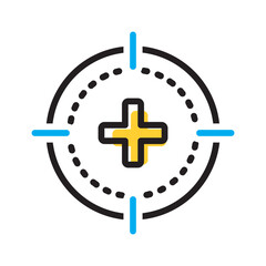 Vector multicolor icon for Calibration