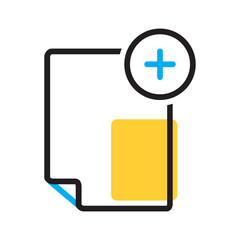 Fototapeta premium Vector multicolor icon for Create new