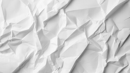 Obraz premium White crumpled paper texture background