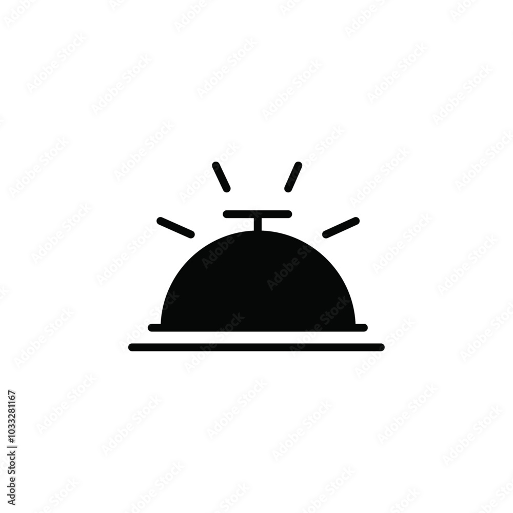 Aufkleber service bell icon web design in vector