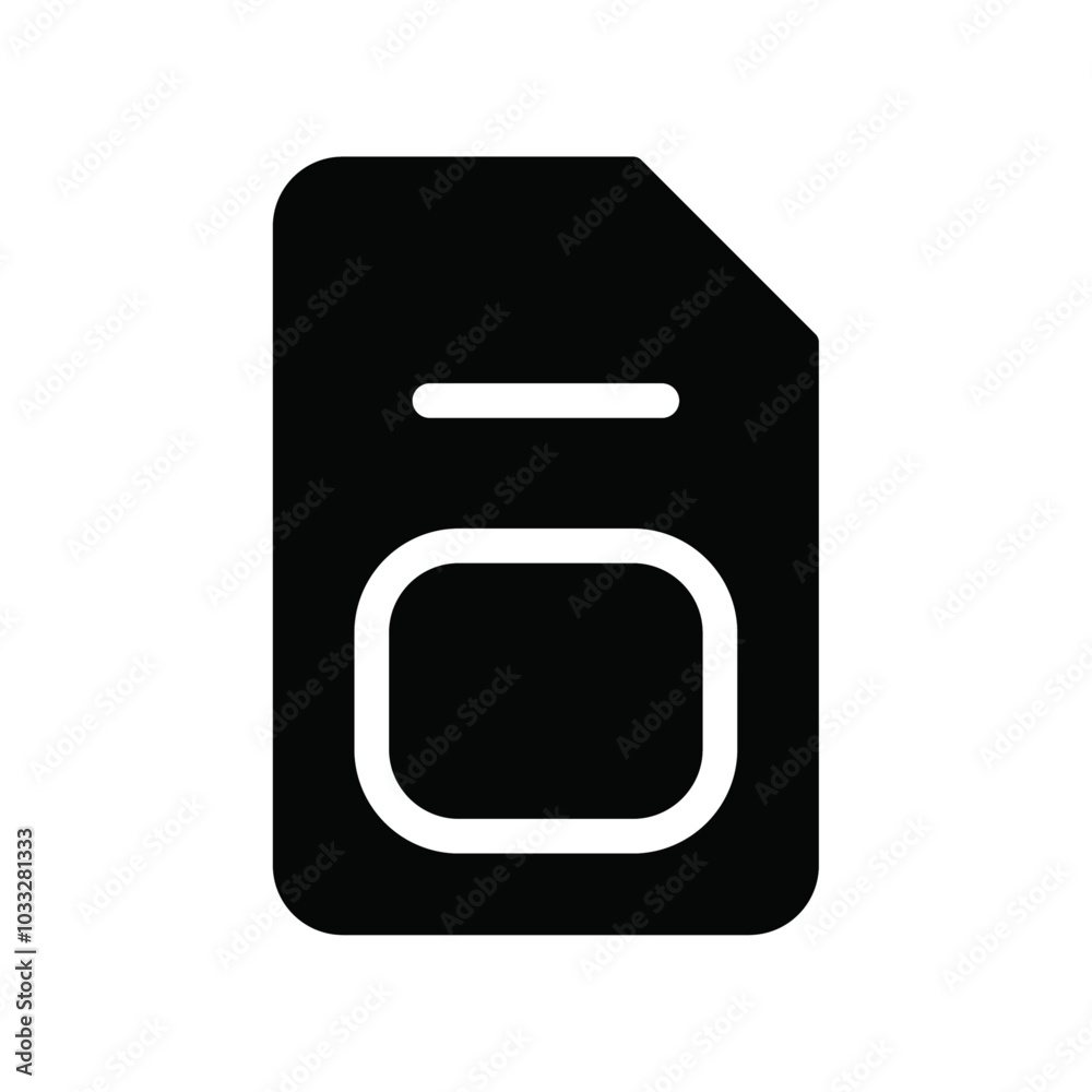 Poster Sim card icon web design in vector