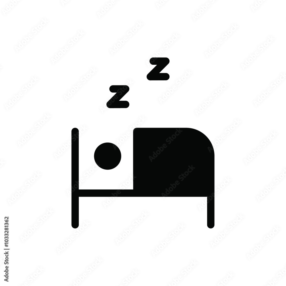 Aufkleber sleep icon web design in vector