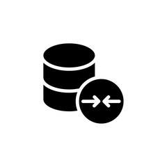 Shrink database icon web design in vector