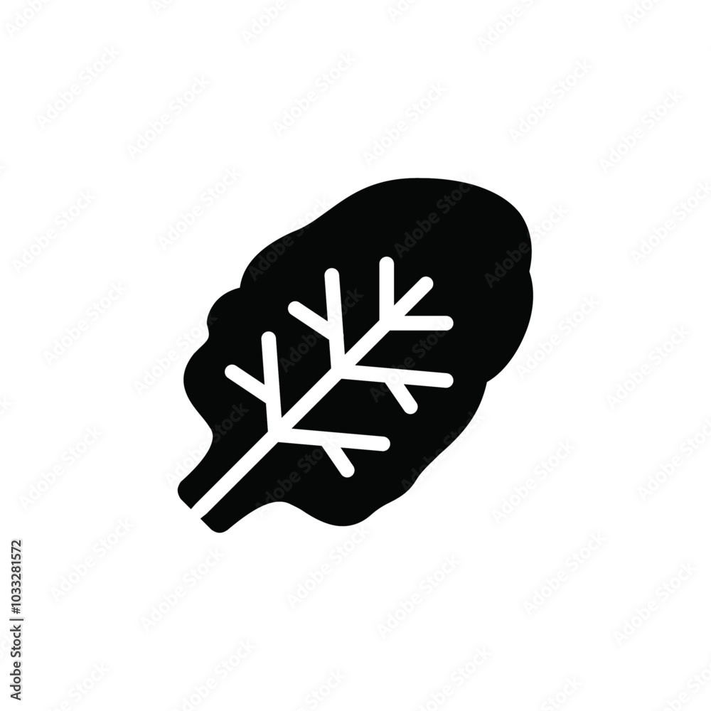 Aufkleber spinach icon web design in vector