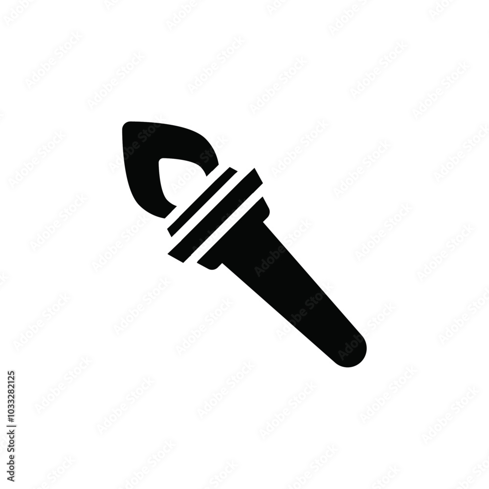 Aufkleber Torch flame icon web design in vector