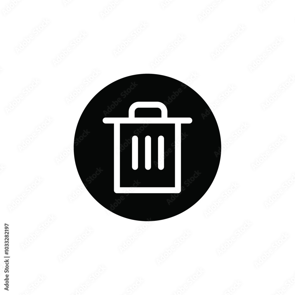 Aufkleber Trash icon web design in vector
