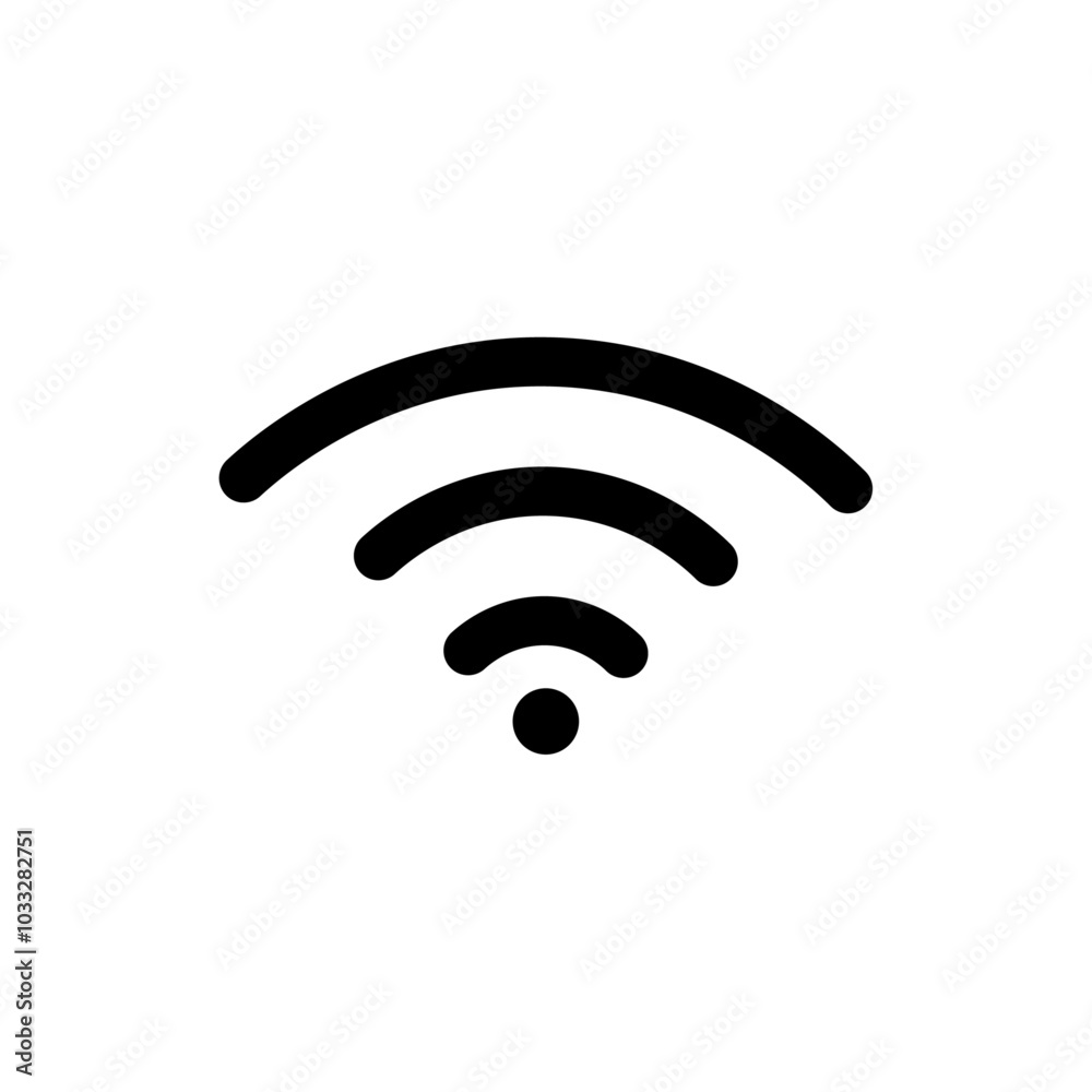 Poster Wifi signal icon web design in vector