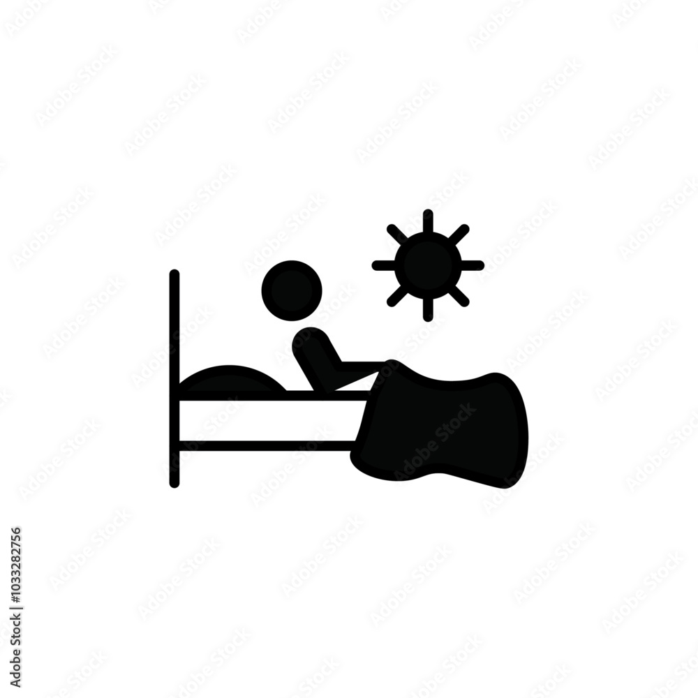Poster Wake up in the morning icon web design in vector