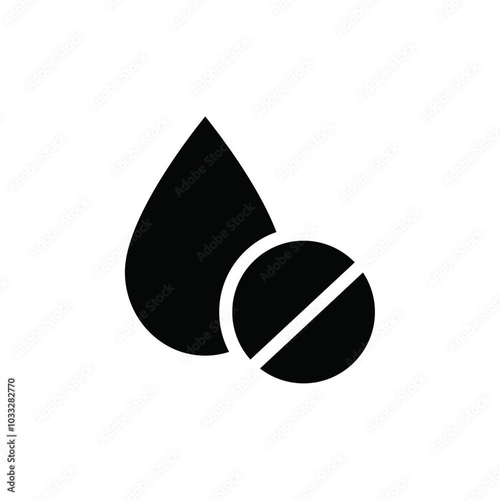 Aufkleber water not clear icon web design in vector