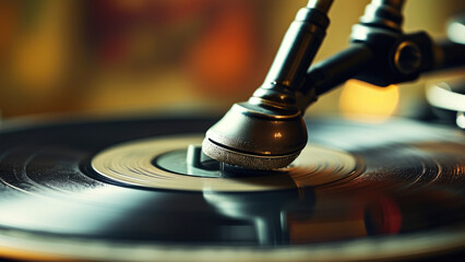 Obraz premium Retro Vinyl Dreamscape: Reviving the Sounds of the Past