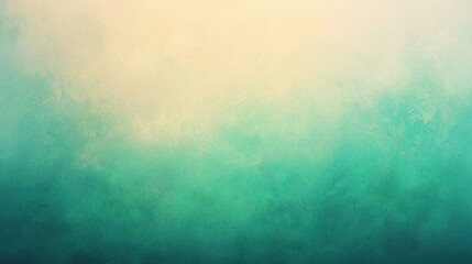 Obraz premium Soft gradient texture in calming teal and cream hues