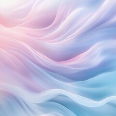 Obraz premium A soothing abstract composition featuring pastel waves, ideal for wellness and mindfulness content. The gentle flow and soft colors evoke peace and relaxation.