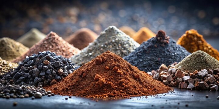 Piles of rare earth elements sitting in mines and refineries Macro