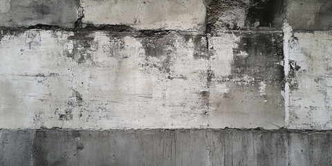 Obraz premium Weathered concrete wall with paint peeling.