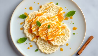 Sri Lankan Asmi Dessert Drizzled with Sweet Syrup