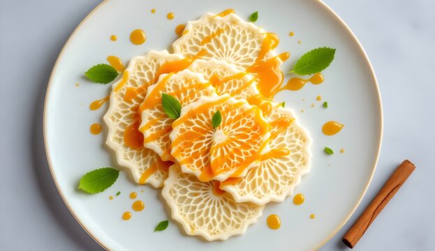 Sri Lankan Asmi Dessert Drizzled with Sweet Syrup