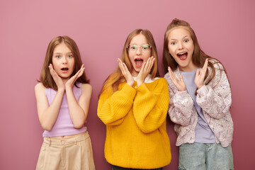 three girls friends