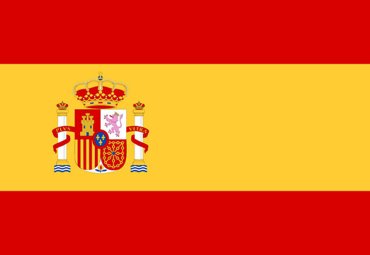 spain flag illustrator national of vector