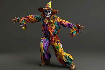 Halloween creative 3d illustration	