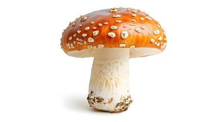 Obraz premium penny bun mushroom on isolated white background. 