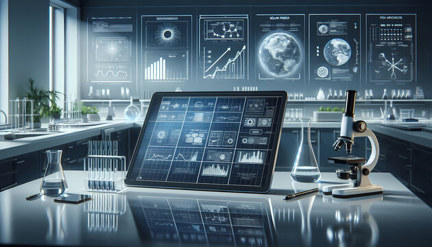 A Science Lab with modern Computers