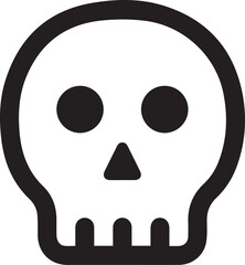 Skull icon symbol vector image illustration
