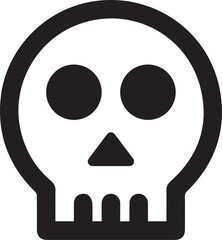 Skull icon symbol vector image illustration
