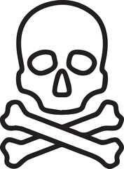 Skull icon symbol vector image illustration
