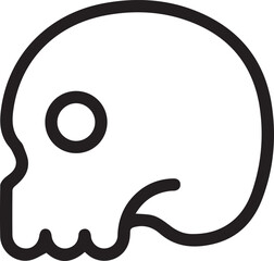 Skull icon symbol vector image illustration

