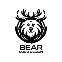 Fototapeta premium Bear Vector Logo Design