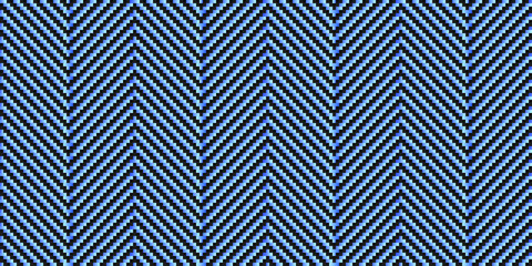 Black and blue diagonal carbon fiber seamless texture pattern vector illustration. Textile fabric, car tuning or cloth macro seamless kevlar crisscross texture background.