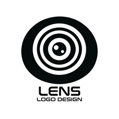 Camera Lens Vector Logo Design