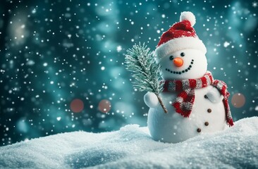 Fototapeta premium photo of Christmas background with copy space