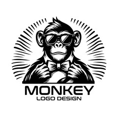 Monkey Vector Logo Design
