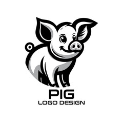 Pig Vector Logo Design